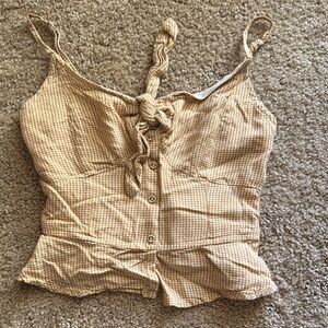 Japna Tan Checkered Camisole